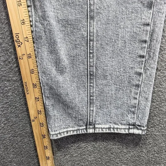 Mother Jeans Womens 23 Gray High Rise Zip Pocket Ankle Cargo Shadow Dancing